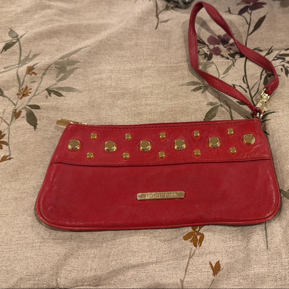 Red Michael Kors Women's Clutch